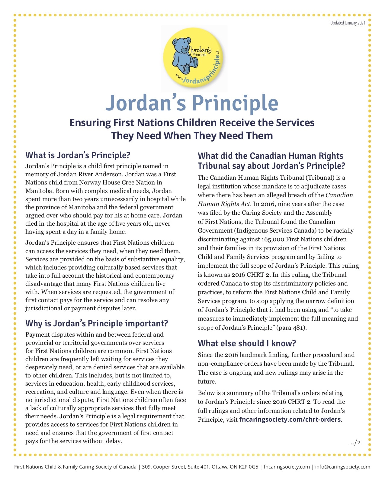 Jordan’s Principle